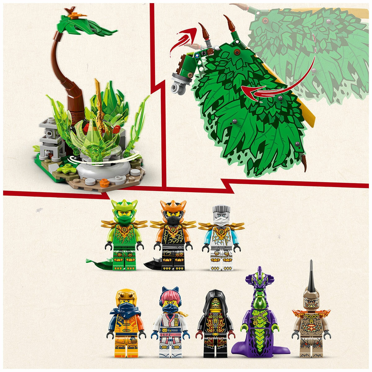 LEGO Ninjago Dragon of Life 71859 Posable 1050-Piece Playset