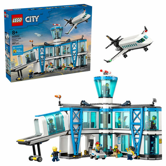 Lego City Airport with Airplane 887-Piece Set 60502