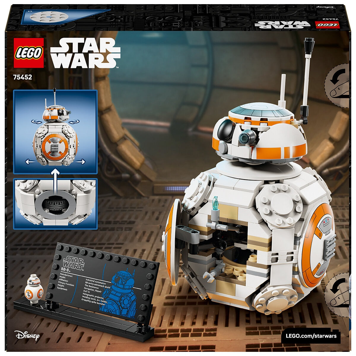 LEGO Star Wars BB-8 Astromech Droid 75452 569 Pieces Interactive Toy