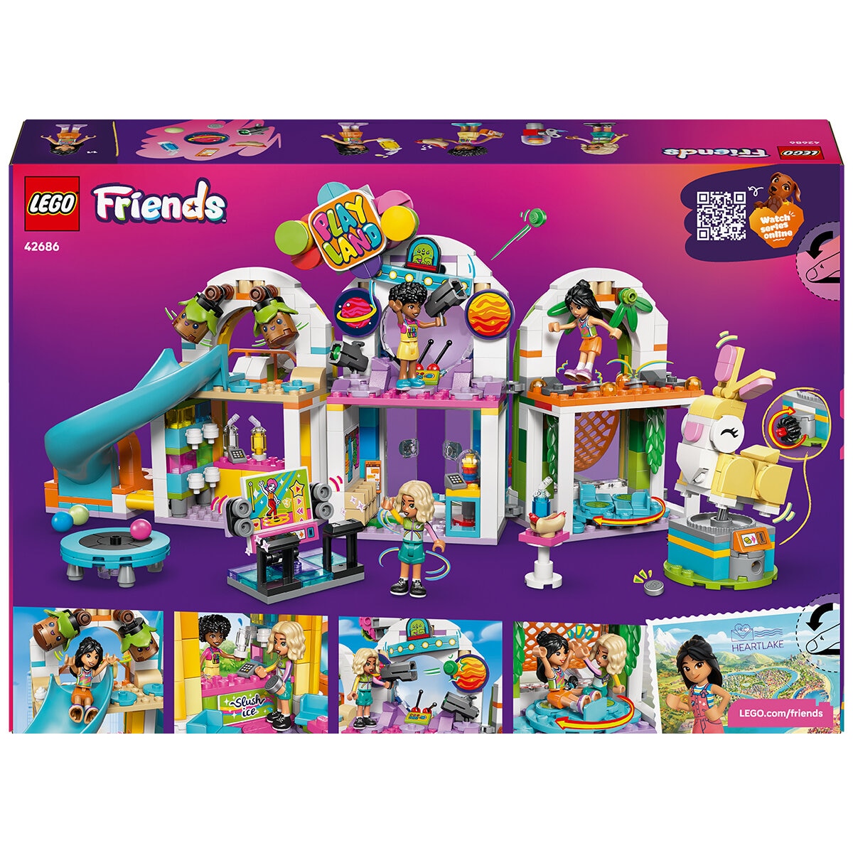 Lego Friends Fun Indoor Playground 668 Piece Action-Packed Set 42686