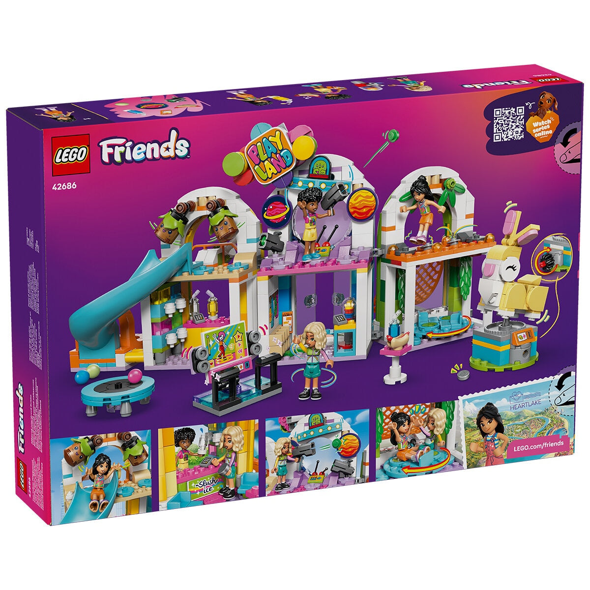 Lego Friends Fun Indoor Playground 668 Piece Action-Packed Set 42686