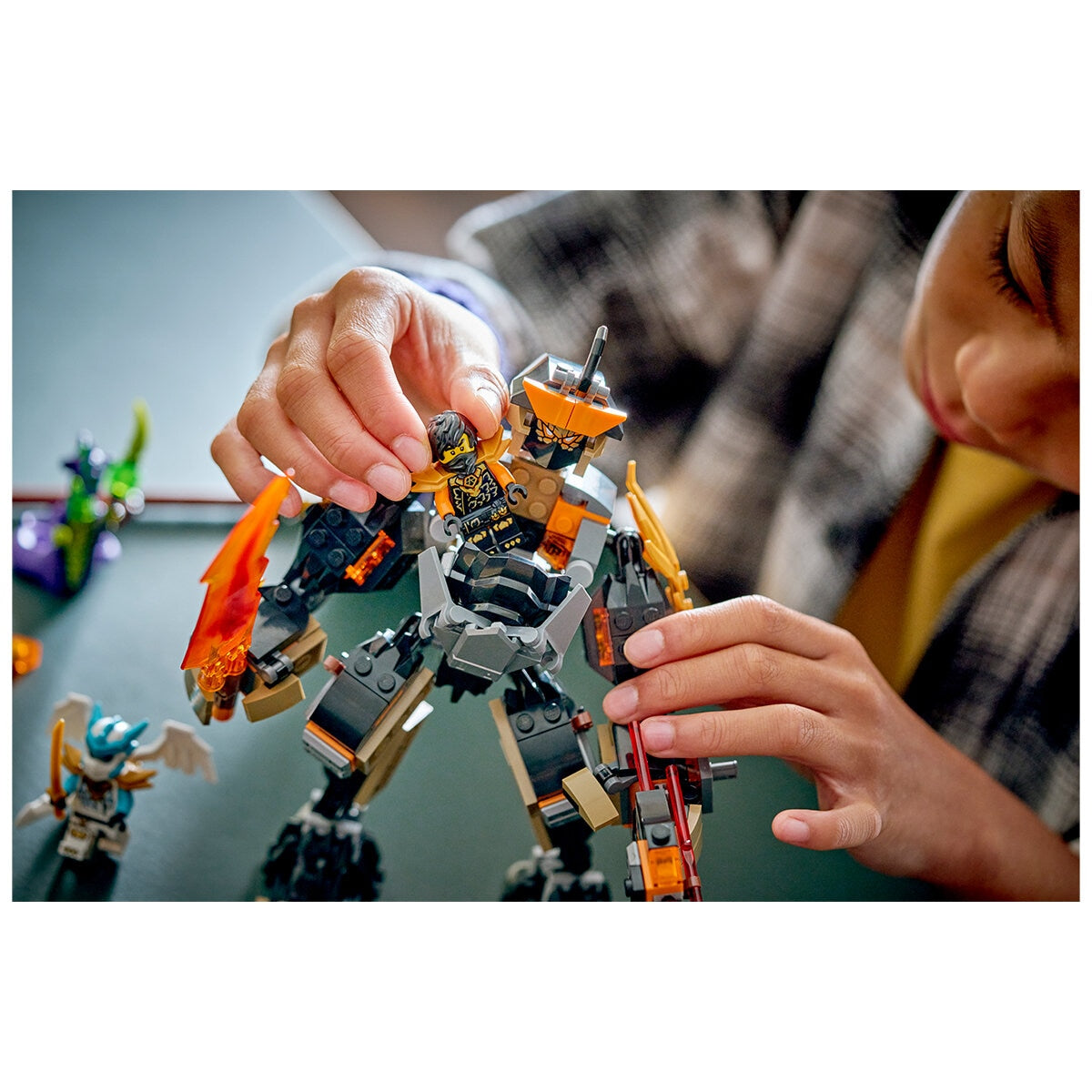 LEGO NINJAGO 364-Piece Cole’s Mission Mech & Dragon Zane 71854