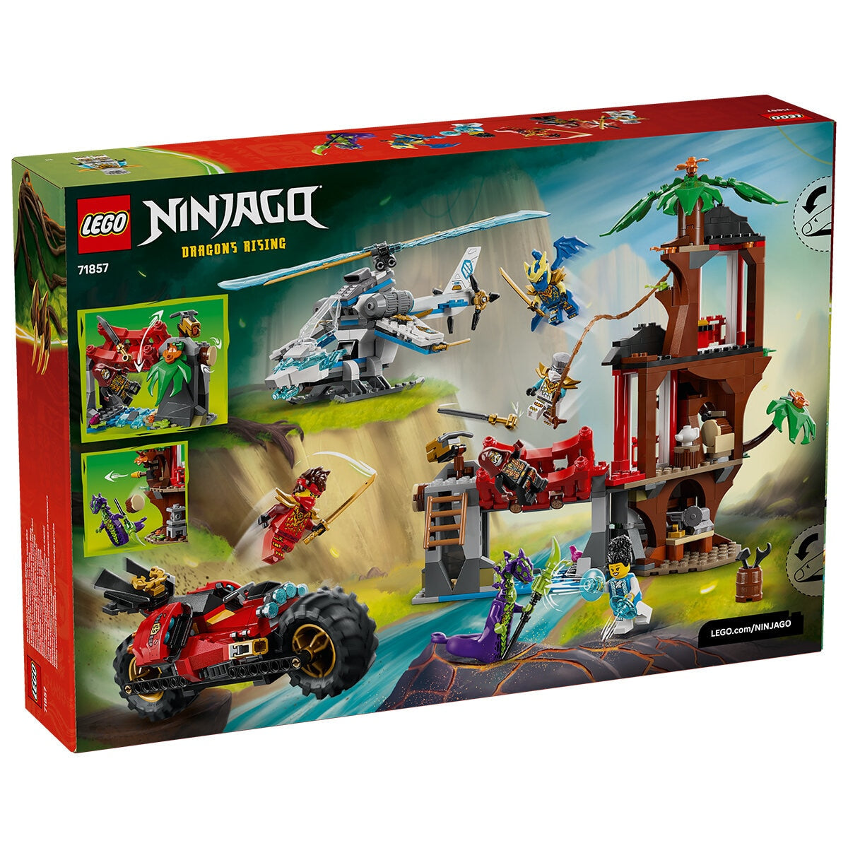 LEGO NINJAGO Ninja Vehicle Tree House Battle 71857 642-Piece Set