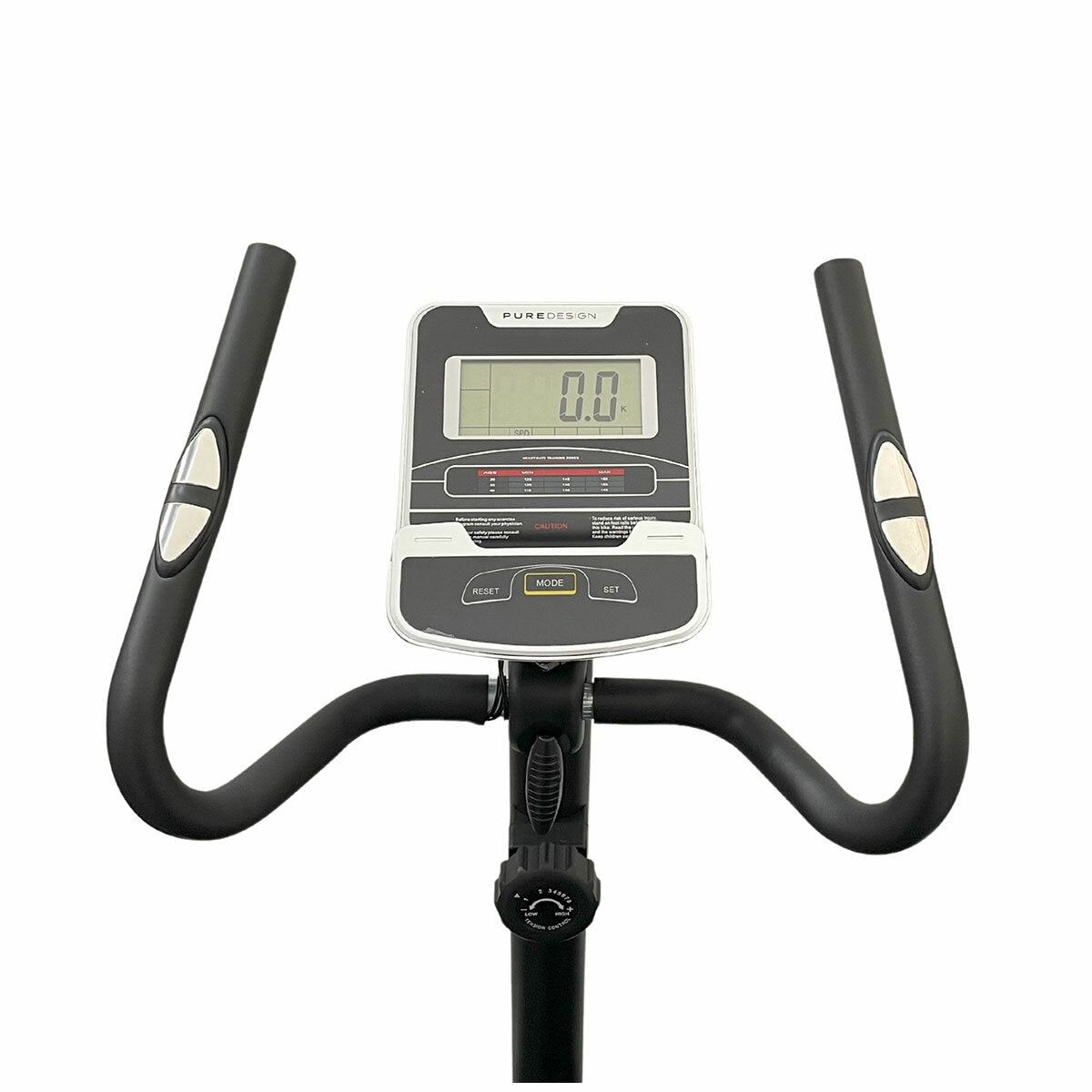 Pure Design Fitness UB7 Upright Bike Quiet Magnetic Drive Black Grey