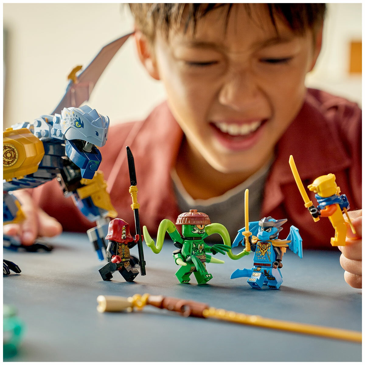 LEGO Ninjago Ninja Dragon Riyu’s Battle 71855 347-Piece Posable