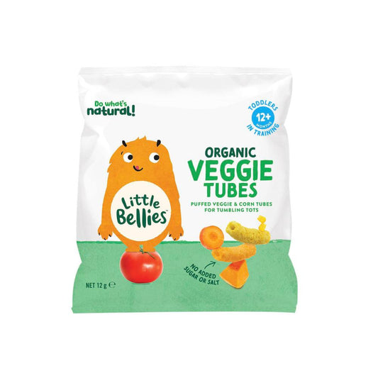 Little Bellies Veggie Tubes Sweetcorn & Carrot 12m+ - 12g