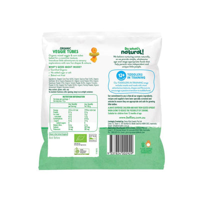 Little Bellies Veggie Tubes Sweetcorn & Carrot 12m+ - 12g