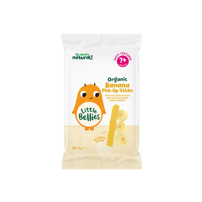 Little Bellies Organic Banana Pick-up Sticks 7+ Months - 16g