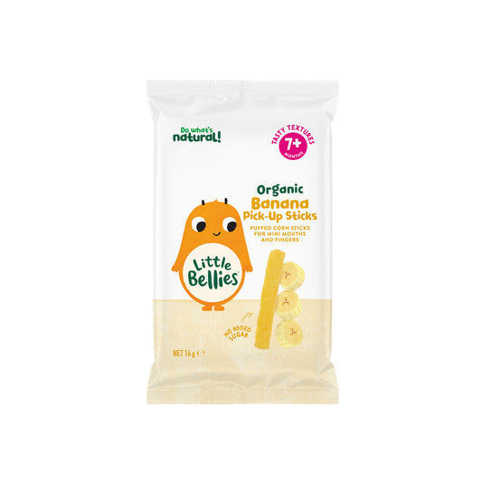 Little Bellies Organic Banana Pick-up Sticks 7+ Months - 16g