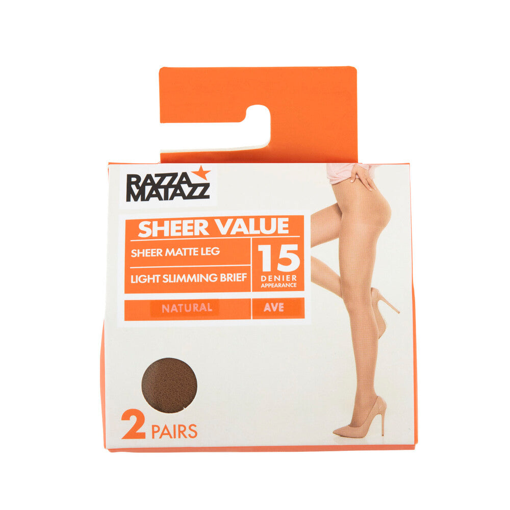 Razza Light Slimming Brief Nat Xtall - 2 Pack