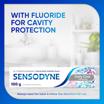 Sensodyne Daily Care & Whitening Sensitive Toothpaste 100g