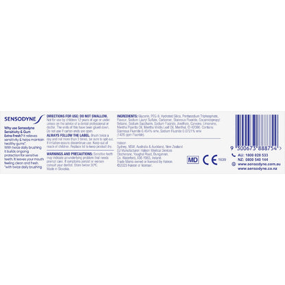 Sensodyne Sensitivity & Gum Extra Fresh Toothpaste 100g