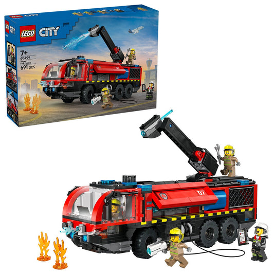 Lego City Airport Fire Truck 691-Piece Emergency Vehicle Toy 60499