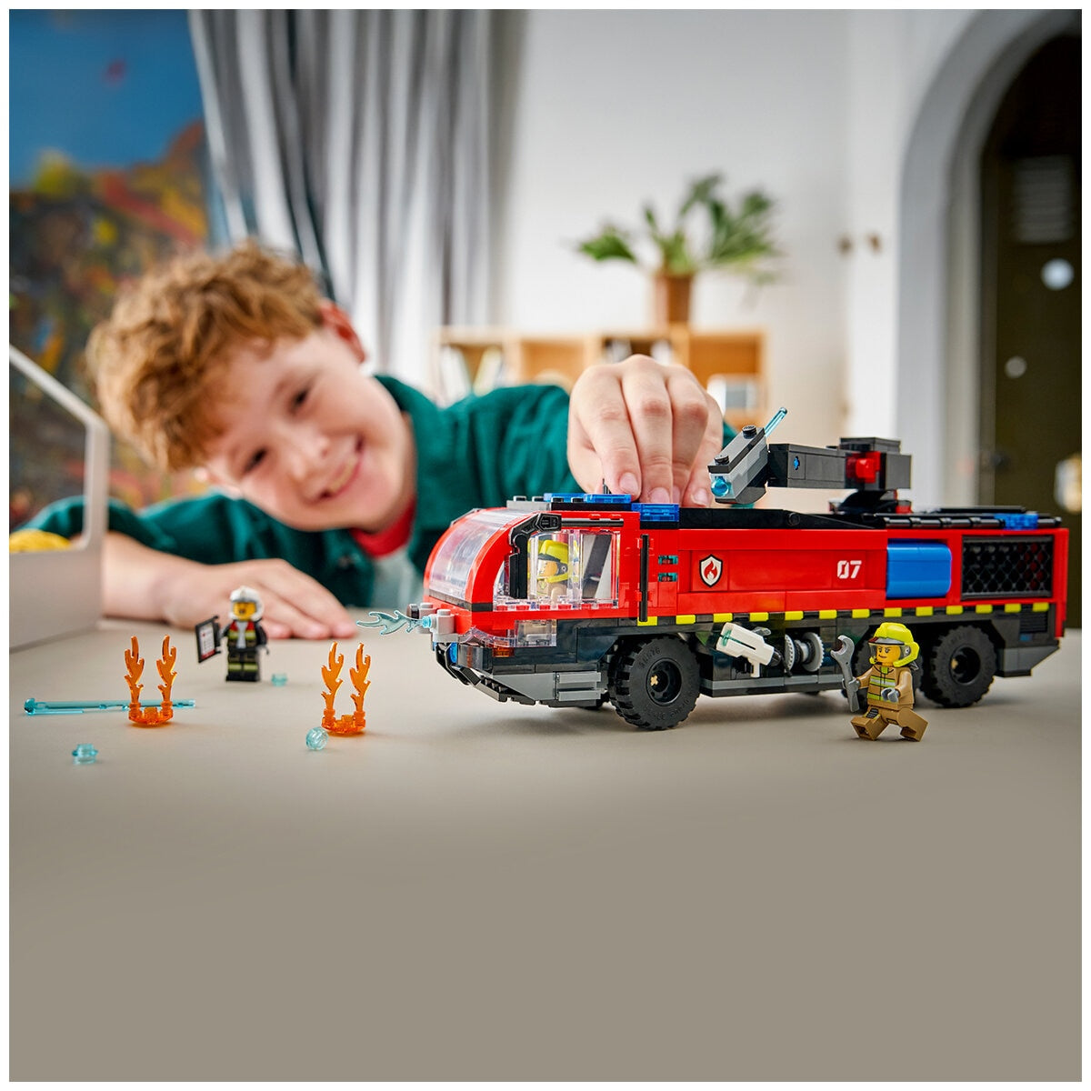 Lego City Airport Fire Truck 691-Piece Emergency Vehicle Toy 60499