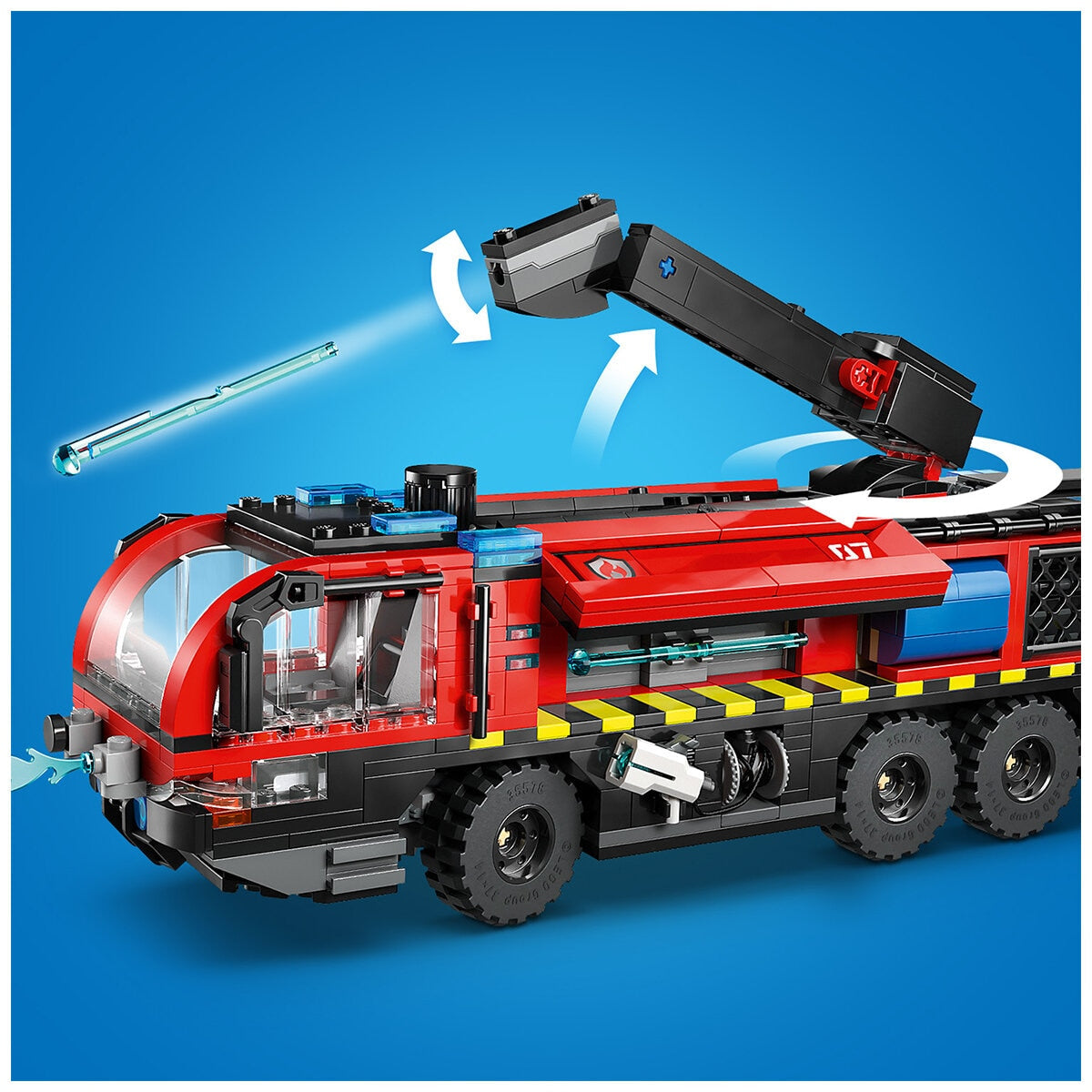 Lego City Airport Fire Truck 691-Piece Emergency Vehicle Toy 60499