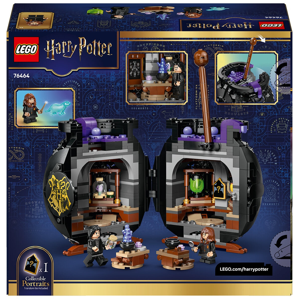 Lego Harry Potter Cauldron Secret Potions Classroom 652-Piece Set 76464