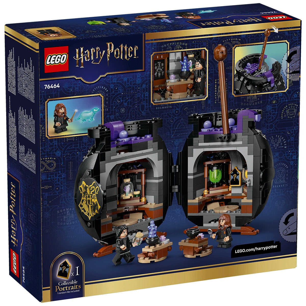 Lego Harry Potter Cauldron Secret Potions Classroom 652-Piece Set 76464