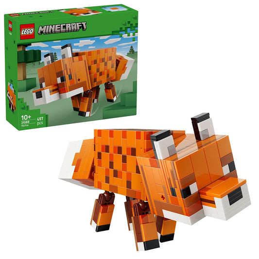 LEGO Minecraft Posable Fox 21588 Building Set 497 Pieces Age 10+