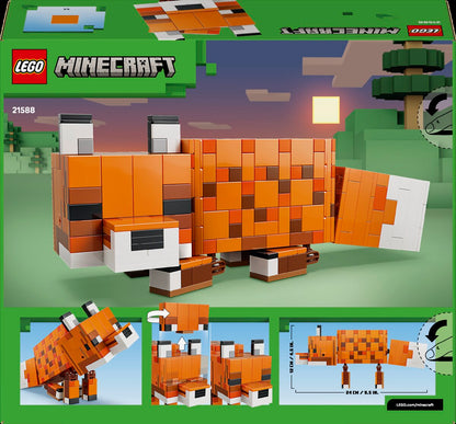 LEGO Minecraft Posable Fox 21588 Building Set 497 Pieces Age 10+
