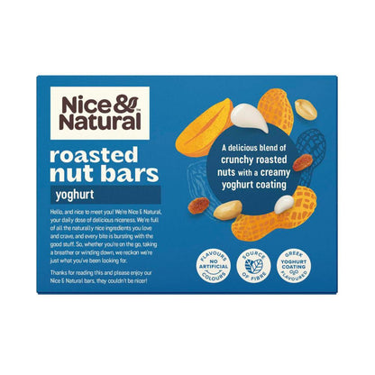 Nice & Natural Nut Bars Yoghurt Multipack Snacks 6 Pack - 192g