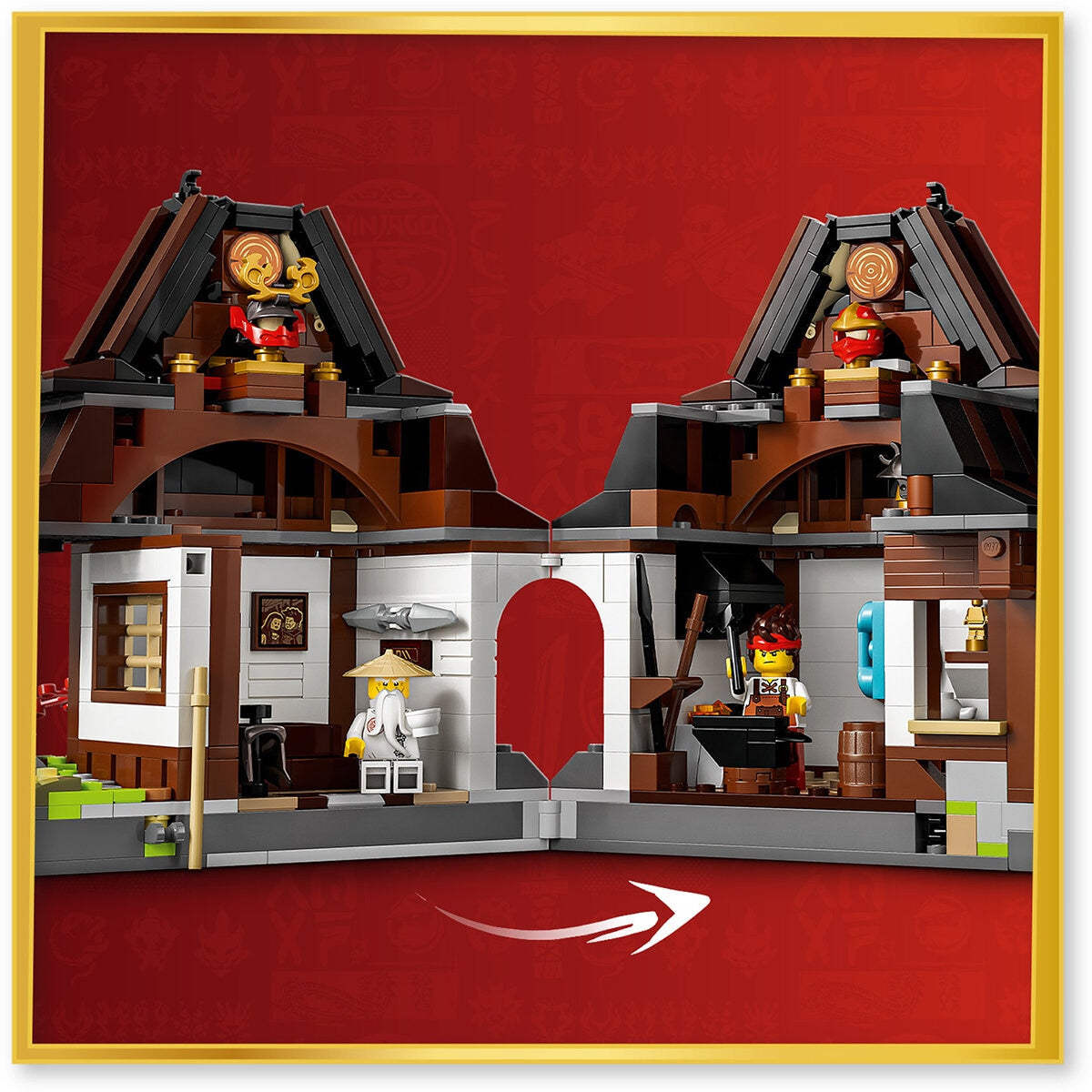 LEGO NINJAGO Four Weapons Blacksmith 15th Anniversary 71858 Black
