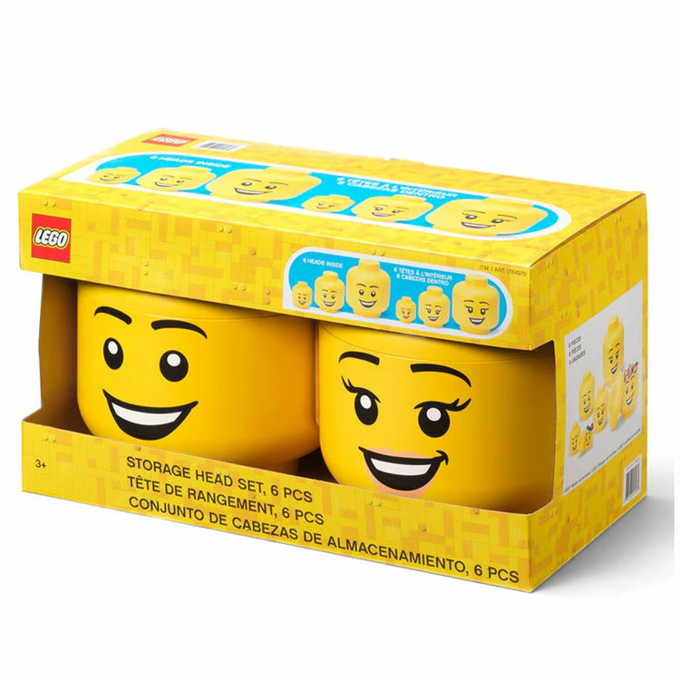 Lego Storage Head Ultimate Assortment 6-Piece Set