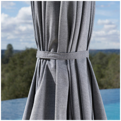 Sunvilla LED Market Umbrella Graphite Aluminium Rechargeable 3m