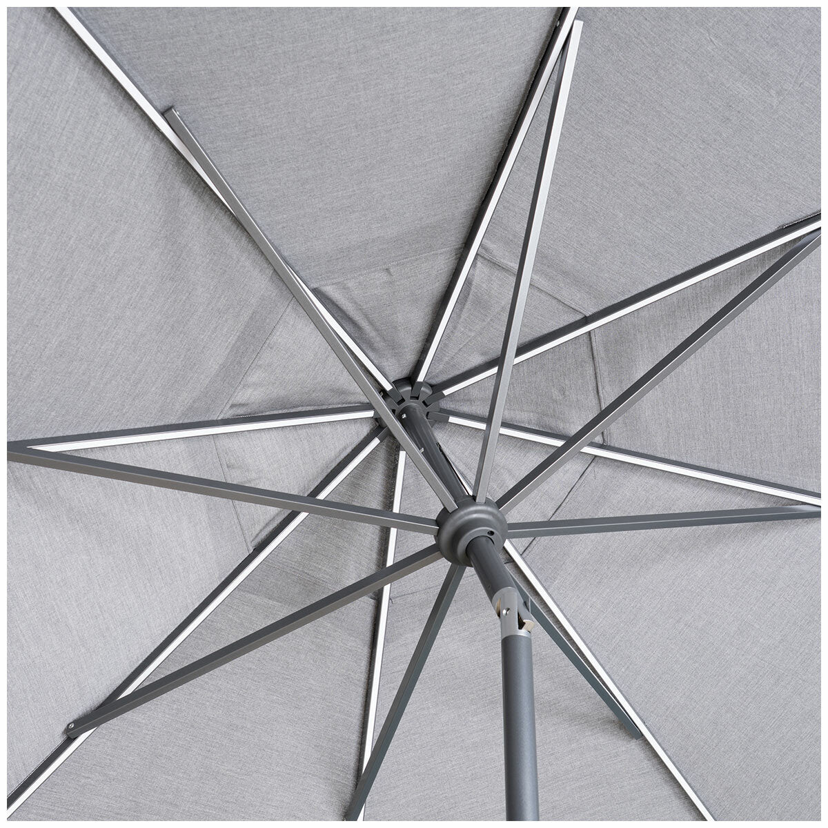 Sunvilla LED Market Umbrella Graphite Aluminium Rechargeable 3m