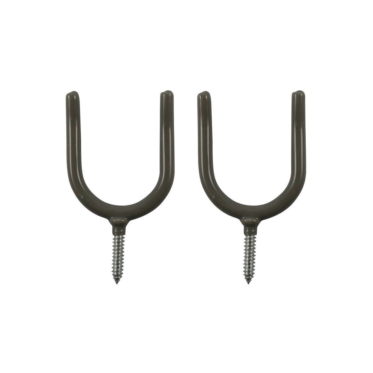 Everhang Garden Tool Storage Hooks - 98mm x 56mm - PVC Coated - 2 Pack