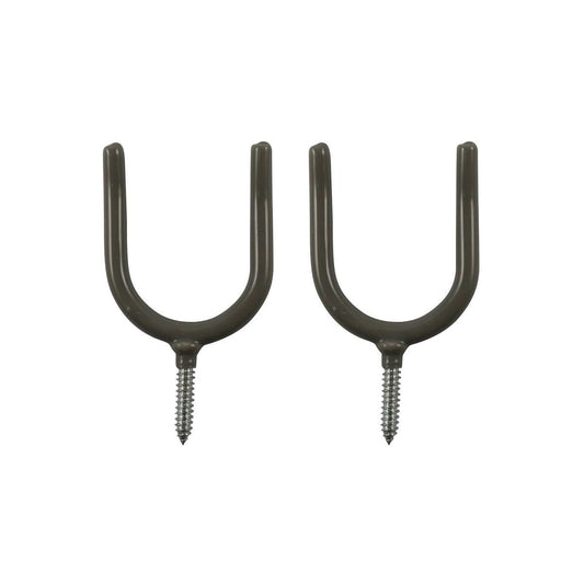 Everhang Garden Tool Storage Hooks - 98mm x 56mm - PVC Coated - 2 Pack