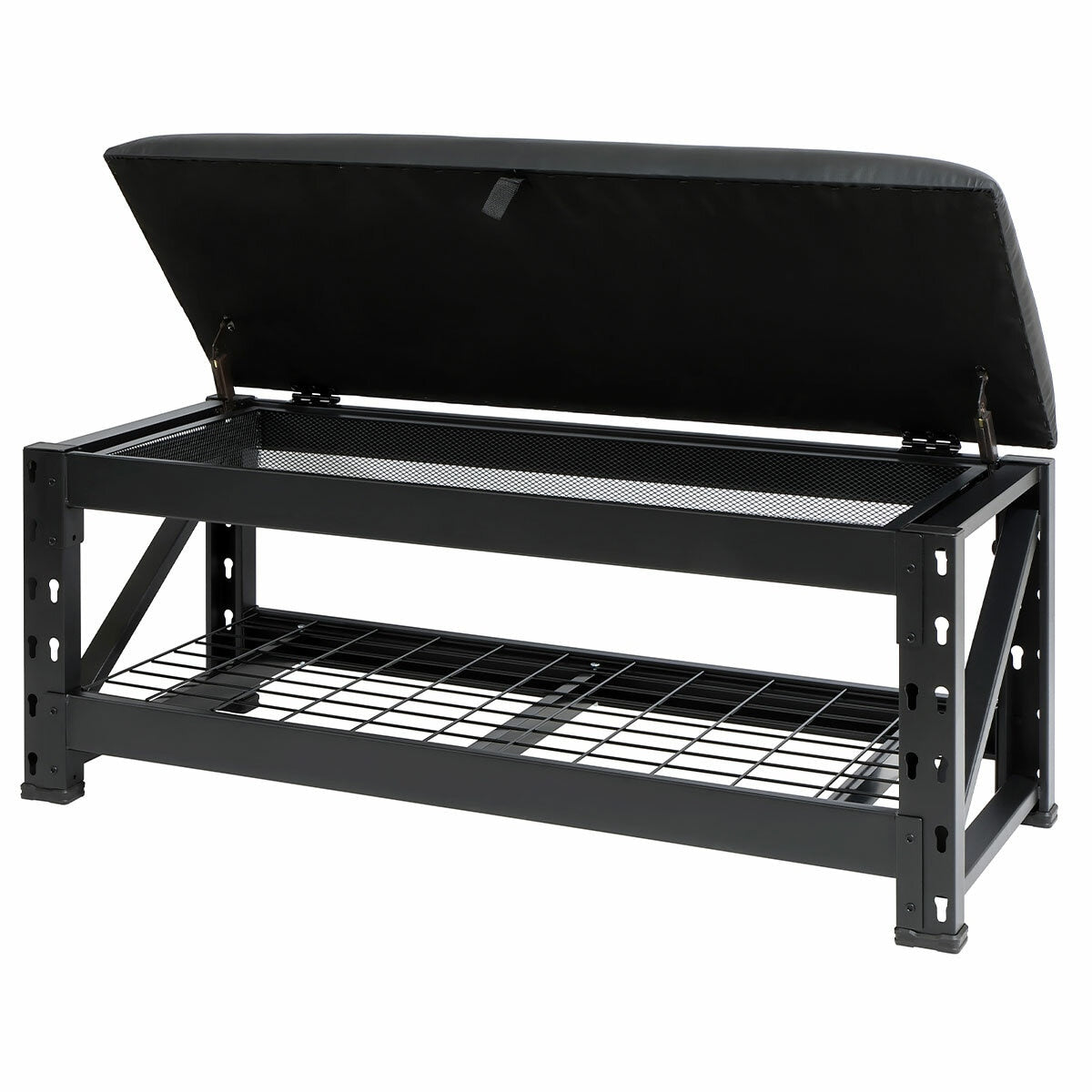 Storage Bench Height Black Steel S3-23-COS-02 51cm 454kg