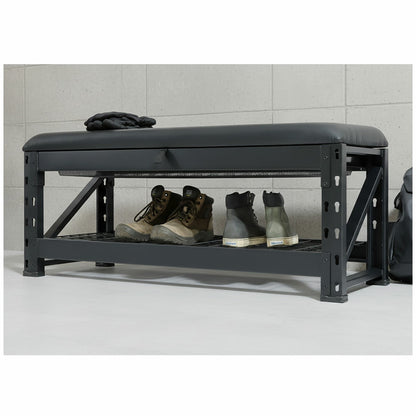 Storage Bench Height Black Steel S3-23-COS-02 51cm 454kg