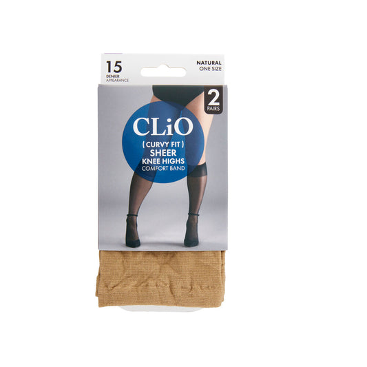 Clio Curvy Sheer Kh 15d Natural One Size - 1 each