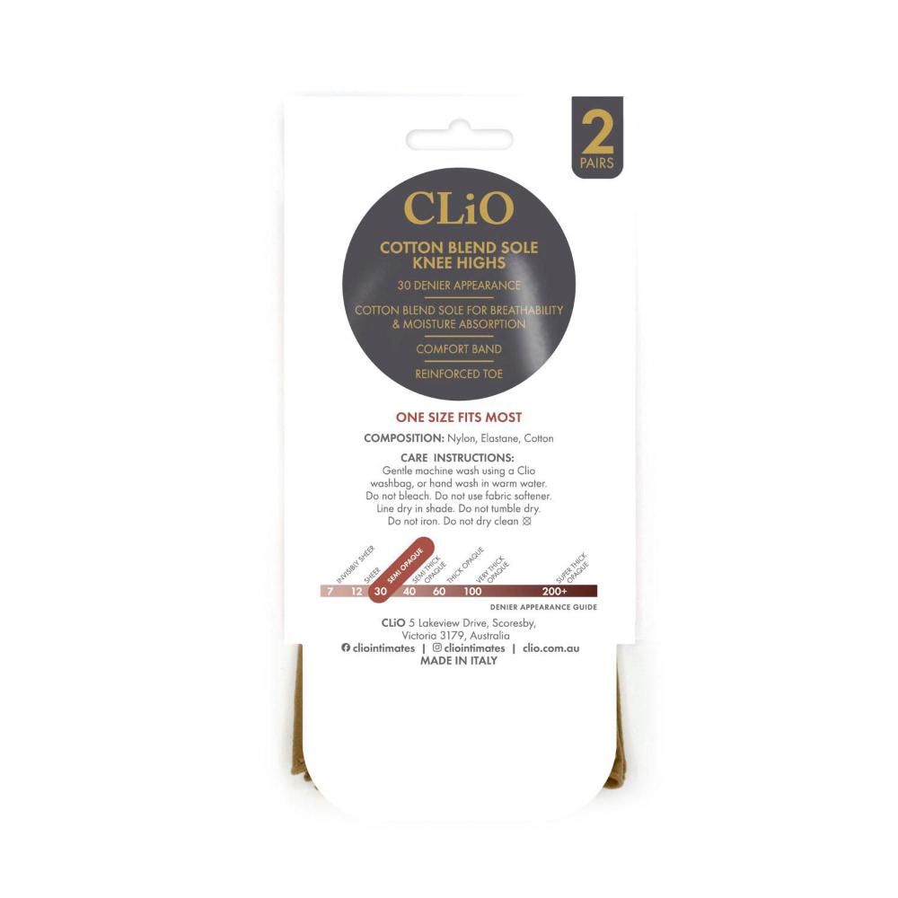 io Cotton Sole Kh 30d Natural One Size 2 Pack - 1 Each