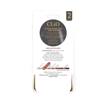 io Cotton Sole Kh 30d Natural One Size 2 Pack - 1 Each