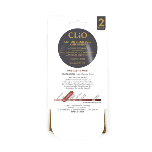 io Cotton Sole Kh 30d Natural One Size 2 Pack - 1 Each