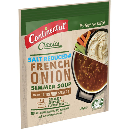 Continental Classics Simmer Soup French Onion Salt Reduced 35g
