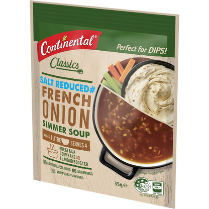 Continental Classics Simmer Soup French Onion Salt Reduced 35g