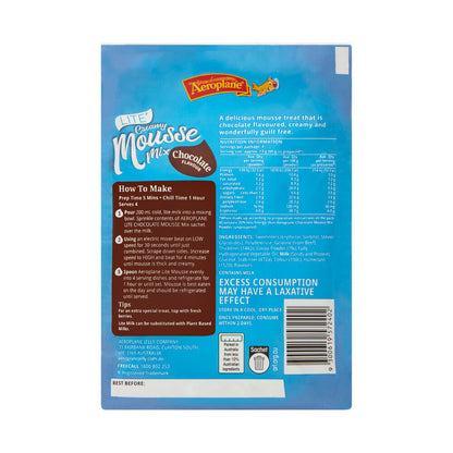 Aeroplane Mousse Lite Chocolate - 53g