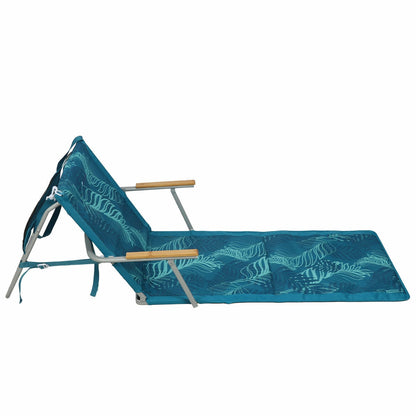 Waters Edge Beach Lounger Portable FC-080 Steel Poly Fabric 102kg