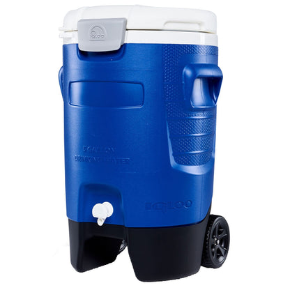 Igloo Sport Portable Rolling Cooler Blue Plastic 42379 18.9L