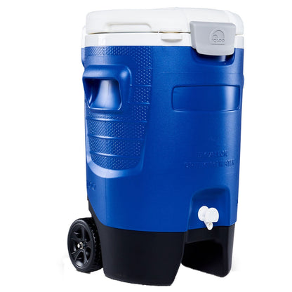 Igloo Sport Portable Rolling Cooler Blue Plastic 42379 18.9L