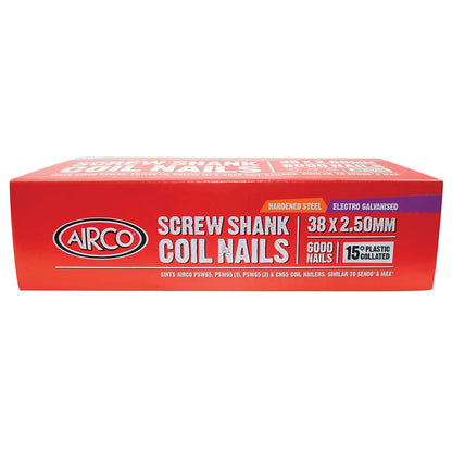 AIRCO FAP Series Coil Nail - 38 x 2.5mm YF38250