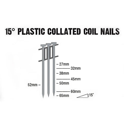 AIRCO FAP Series Coil Nail - 38 x 2.5mm YF38250