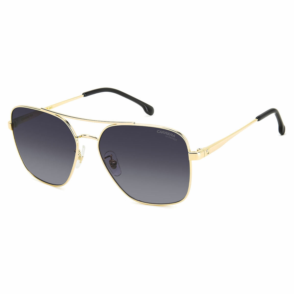 Carrera 3019/S J5G Women's Sunglasses Gold Metal Square Dark Grey 60mm