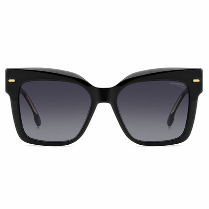 Carrera 3037/S 807 Women's Sunglasses Square Black Acetate