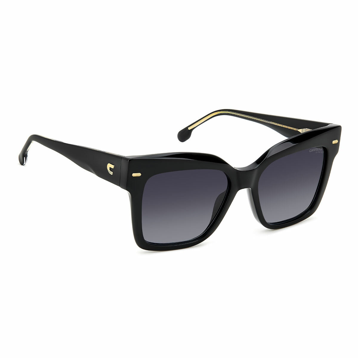 Carrera 3037/S 807 Women's Sunglasses Square Black Acetate