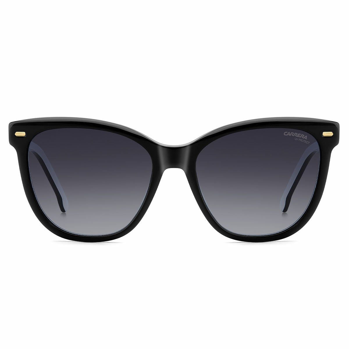 Carrera 3043/S 80S Women's Rectangular Sunglasses Black White Acetate