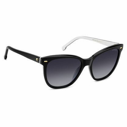 Carrera 3043/S 80S Women's Rectangular Sunglasses Black White Acetate