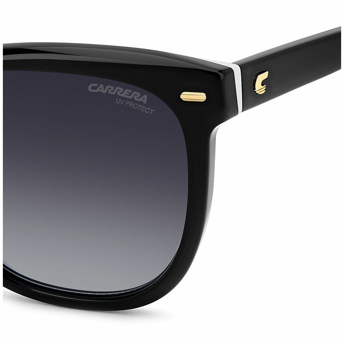 Carrera 3043/S 80S Women's Rectangular Sunglasses Black White Acetate